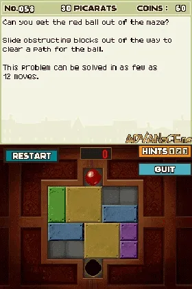 Professor Layton and the Curious Village (USA) (Demo) (Kiosk) screen shot game playing